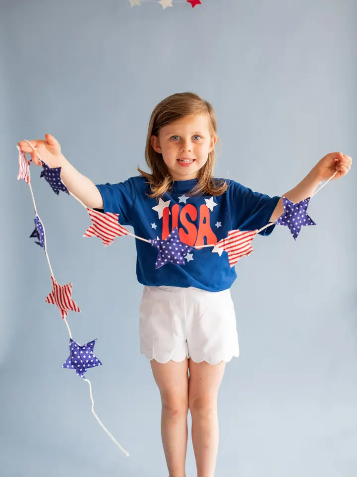 Navy USA T-Shirt | Youth