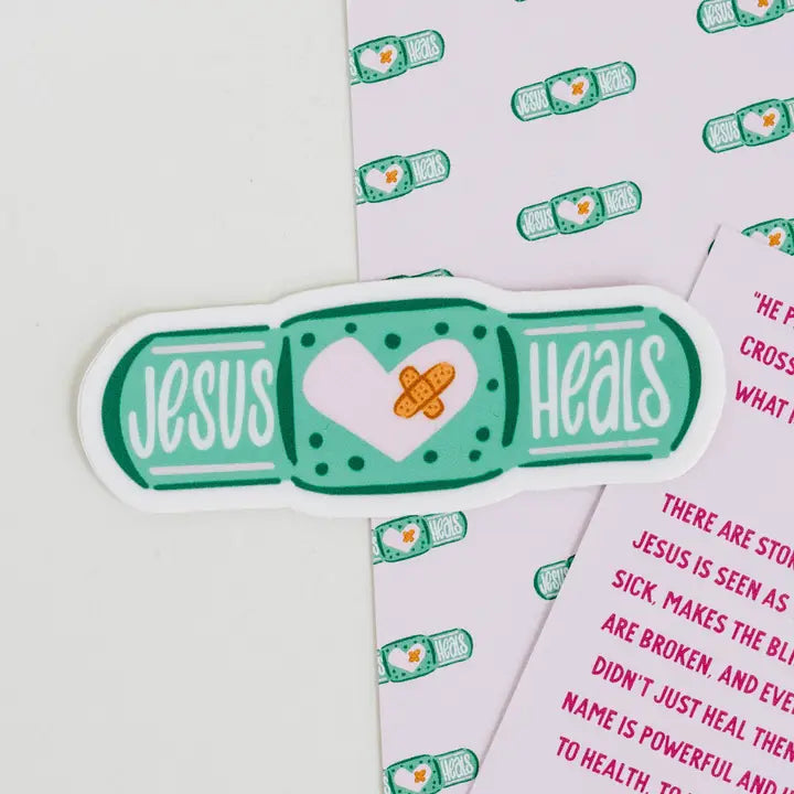 Jesus Heals Christian Sticker