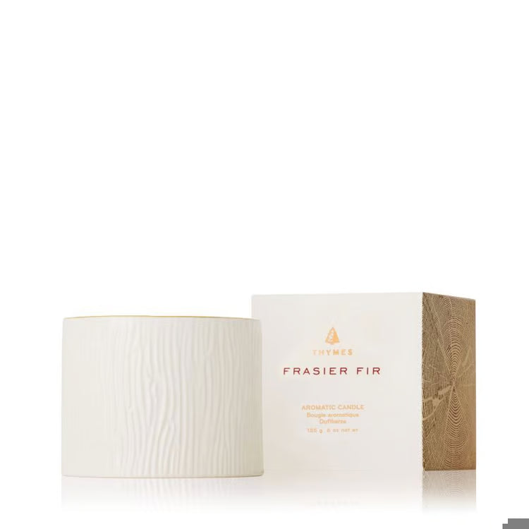 Frasier Fir GIlded Ceramic Poured Candle Petite
