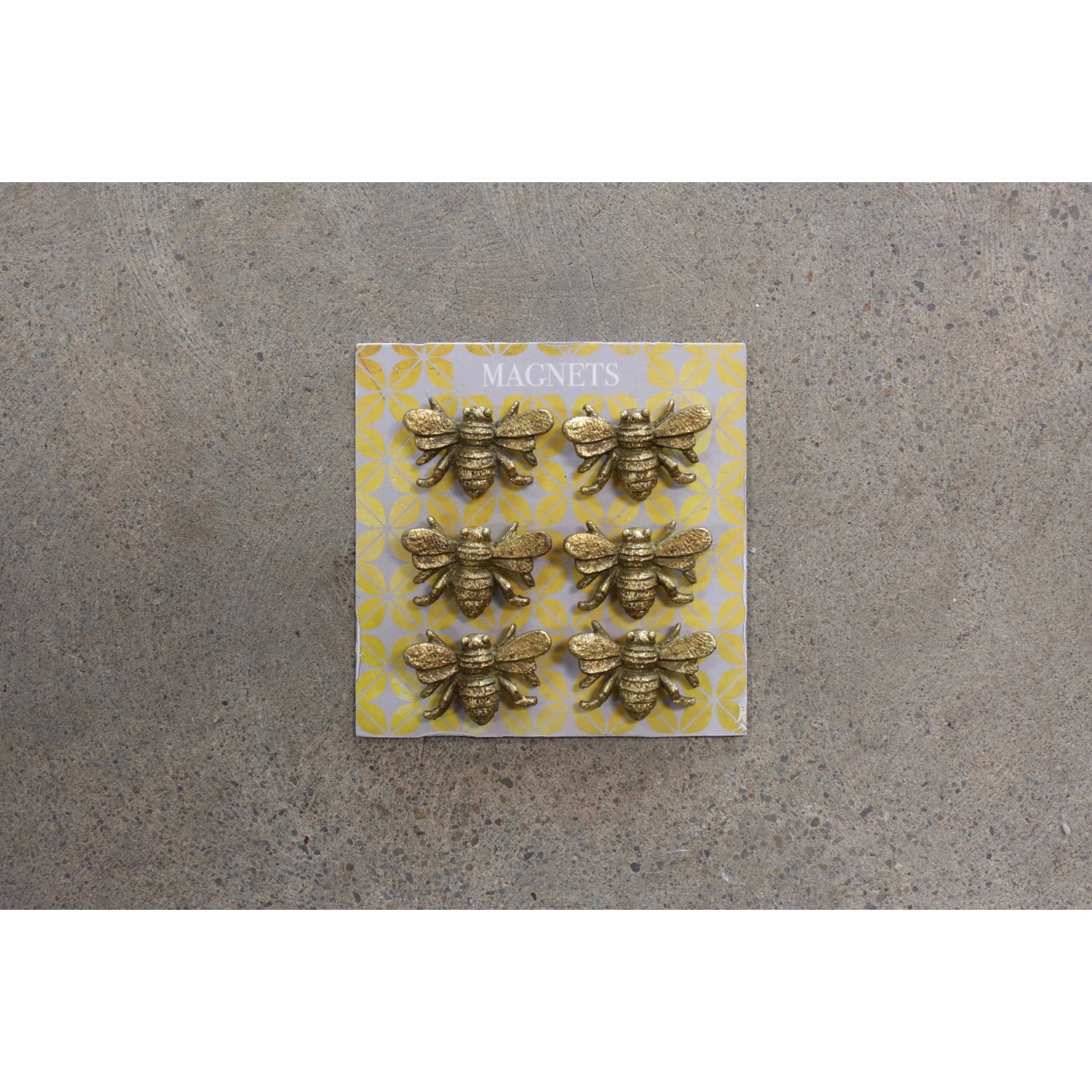 Pewter Bee Magnets on Card