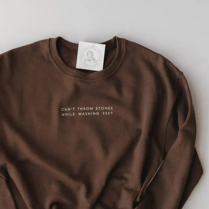 Can't Throw Stones Pullover - Espresso