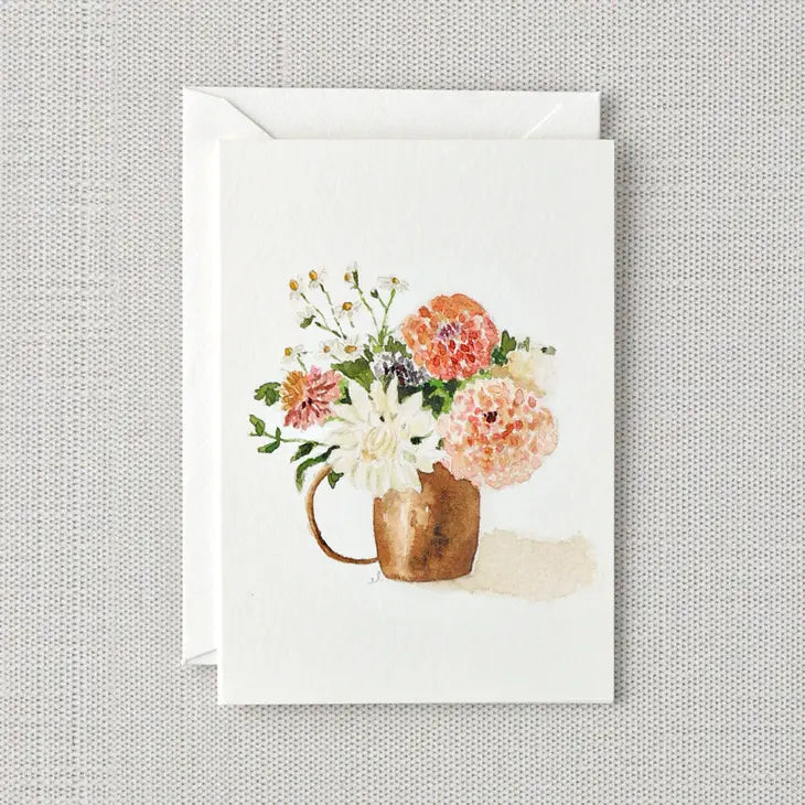 Dahlia Mini Notecard by emily lex