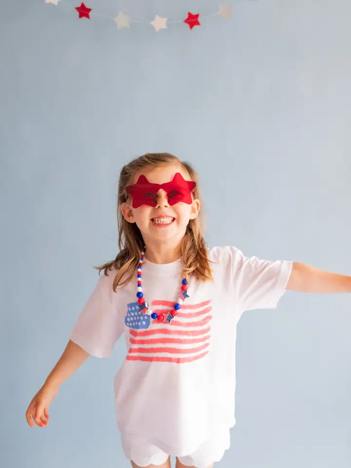 Xoxo By Magpies Watercolor Flag T-Shirt | Youth