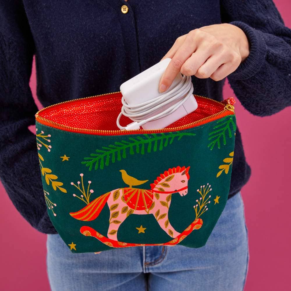 HOLIDAY HORSE Pouch, Large