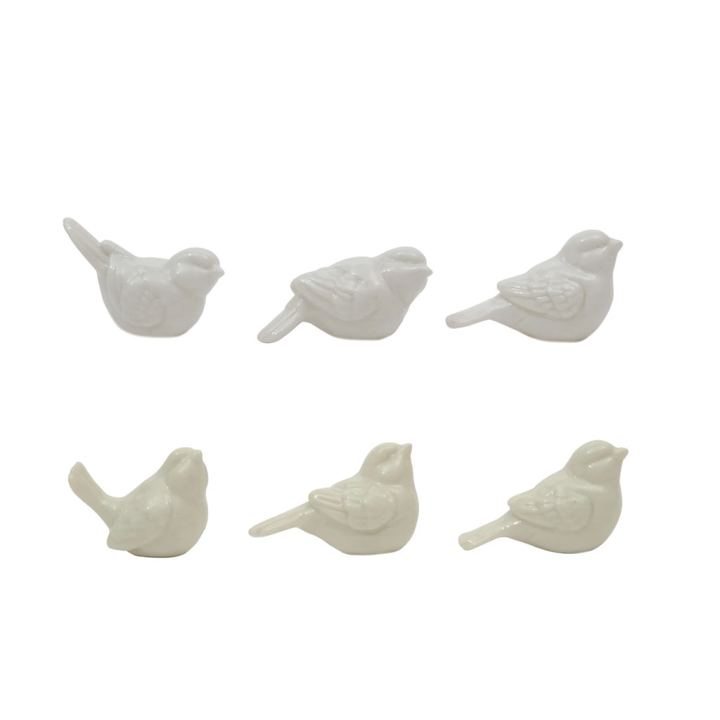Ceramic Birds, Boxed Set of 6