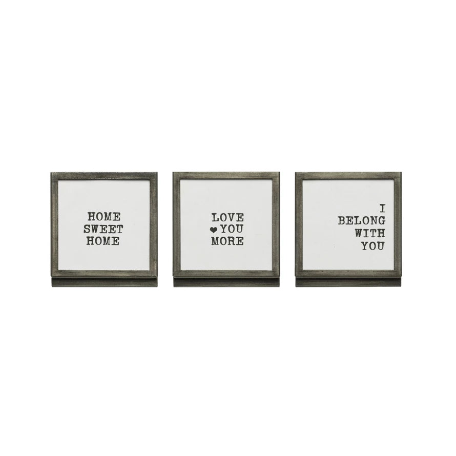 Silver Metal Frame with Inspiration