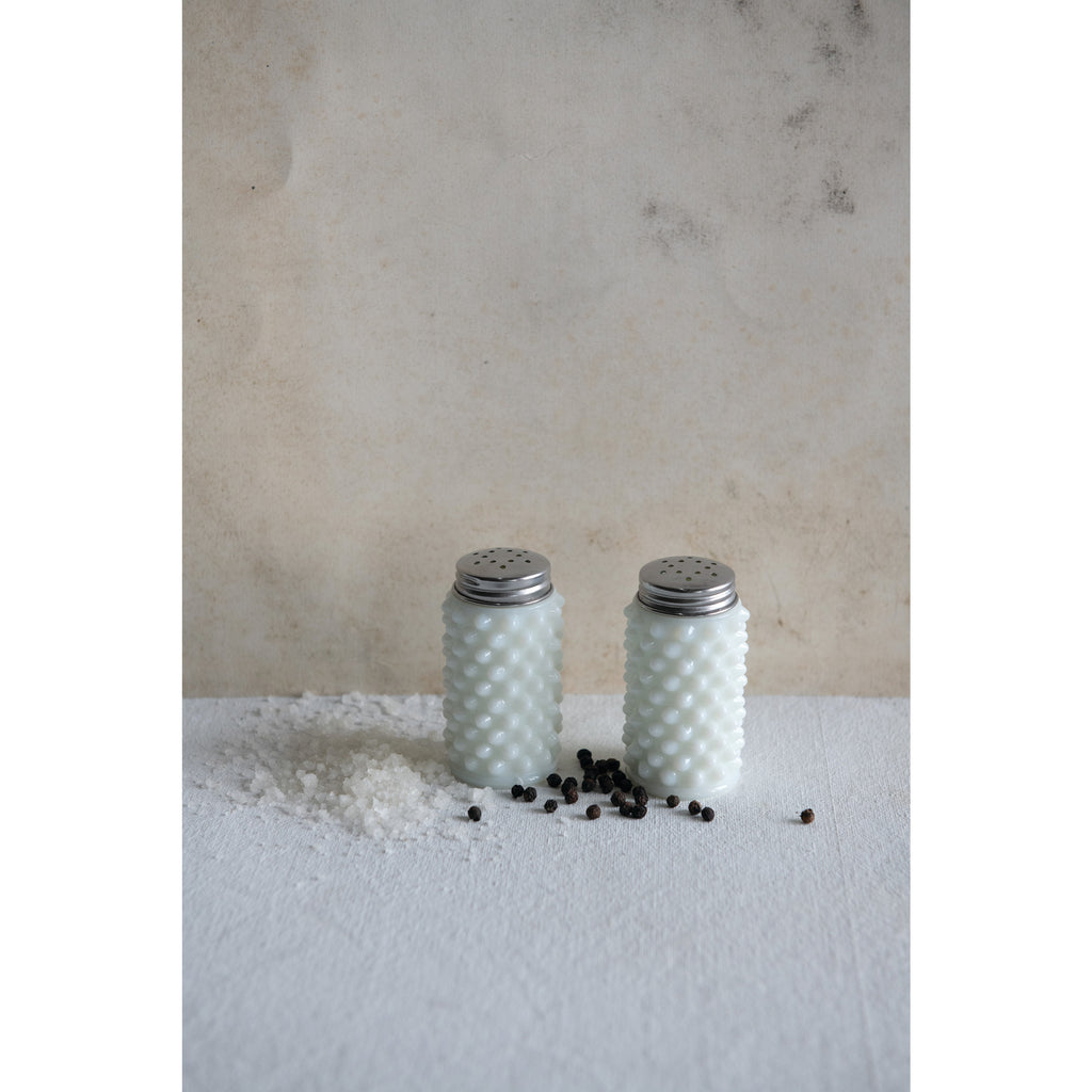 Milk Glass Salt & Pepper Shakers