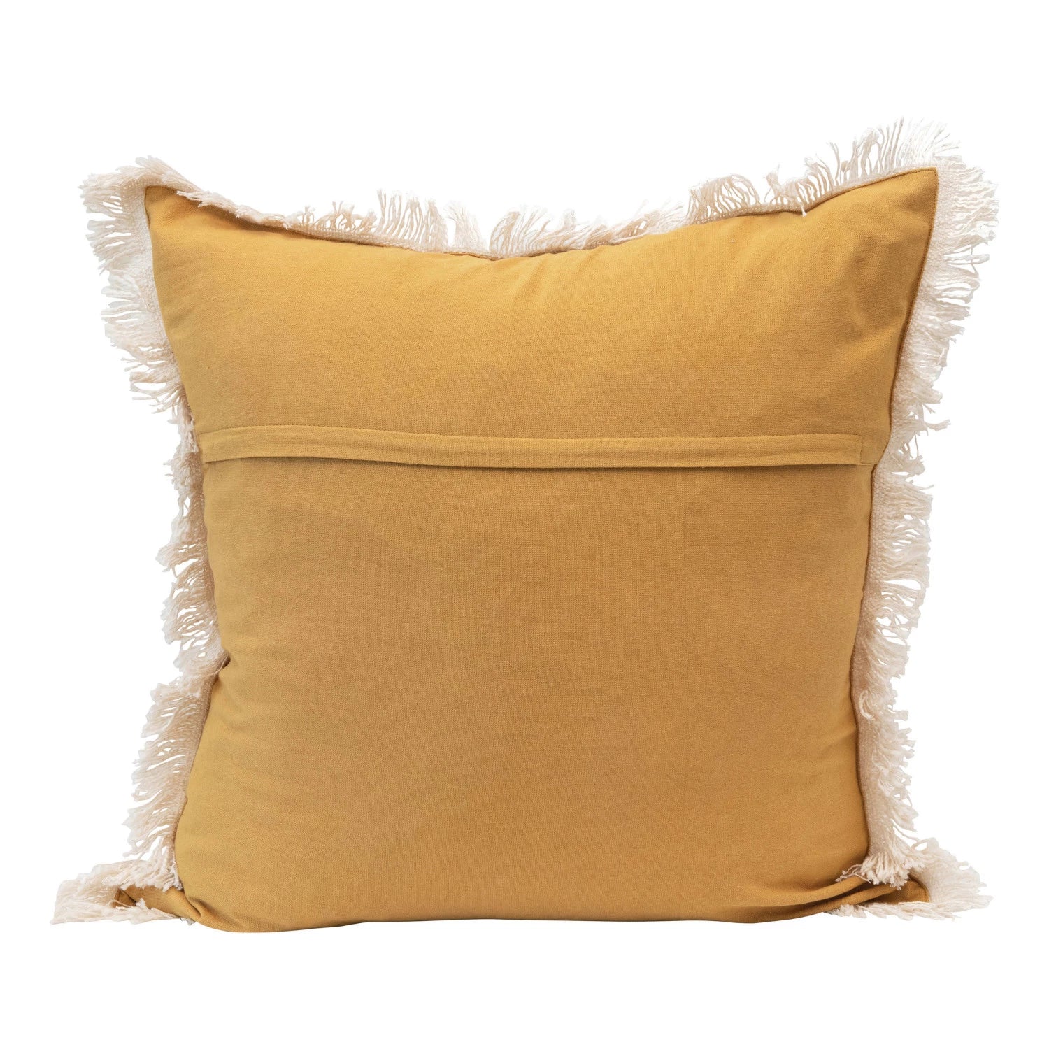Palm & Fringe Slub Pillow