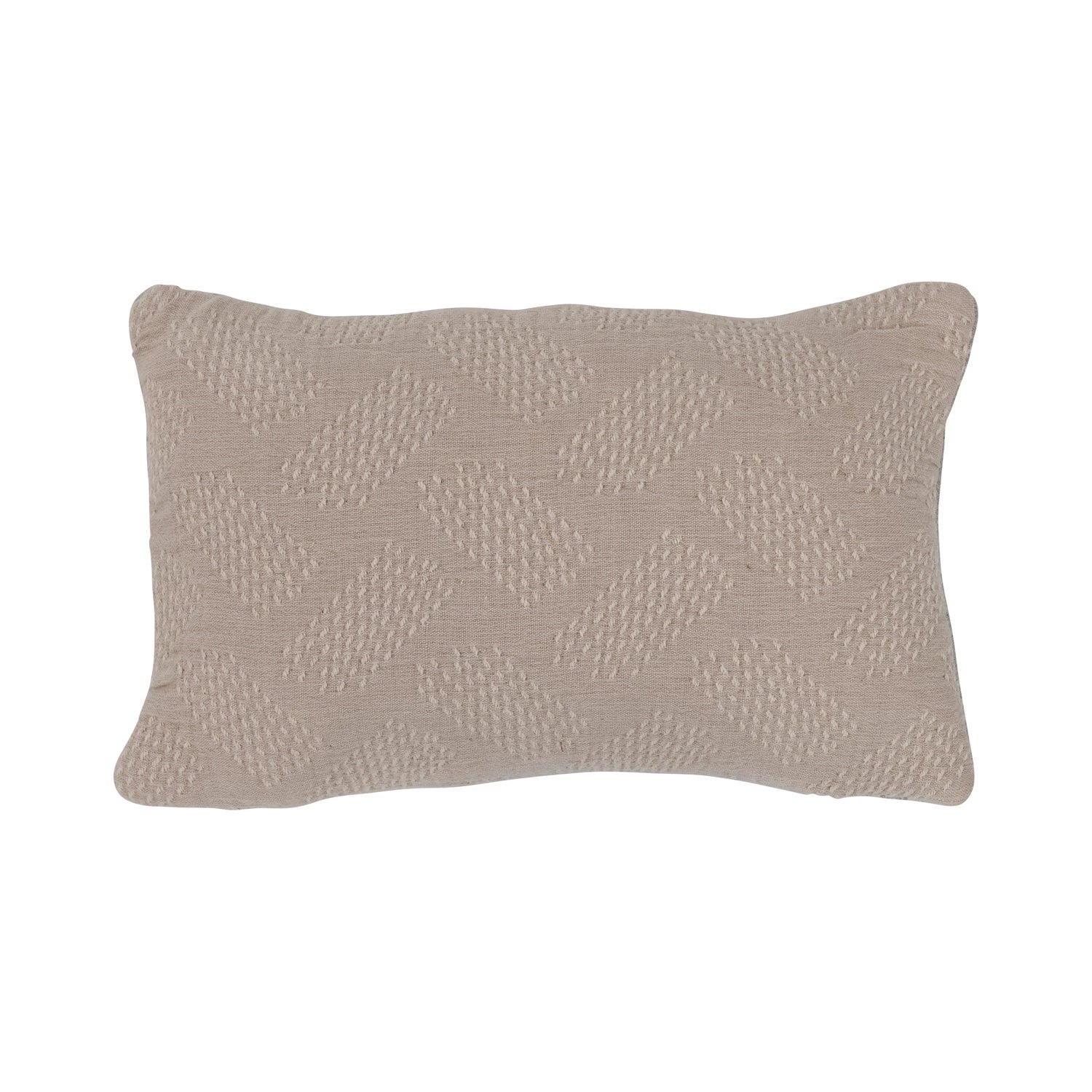 Woven Cotton Jacquard Lumbar Pillow