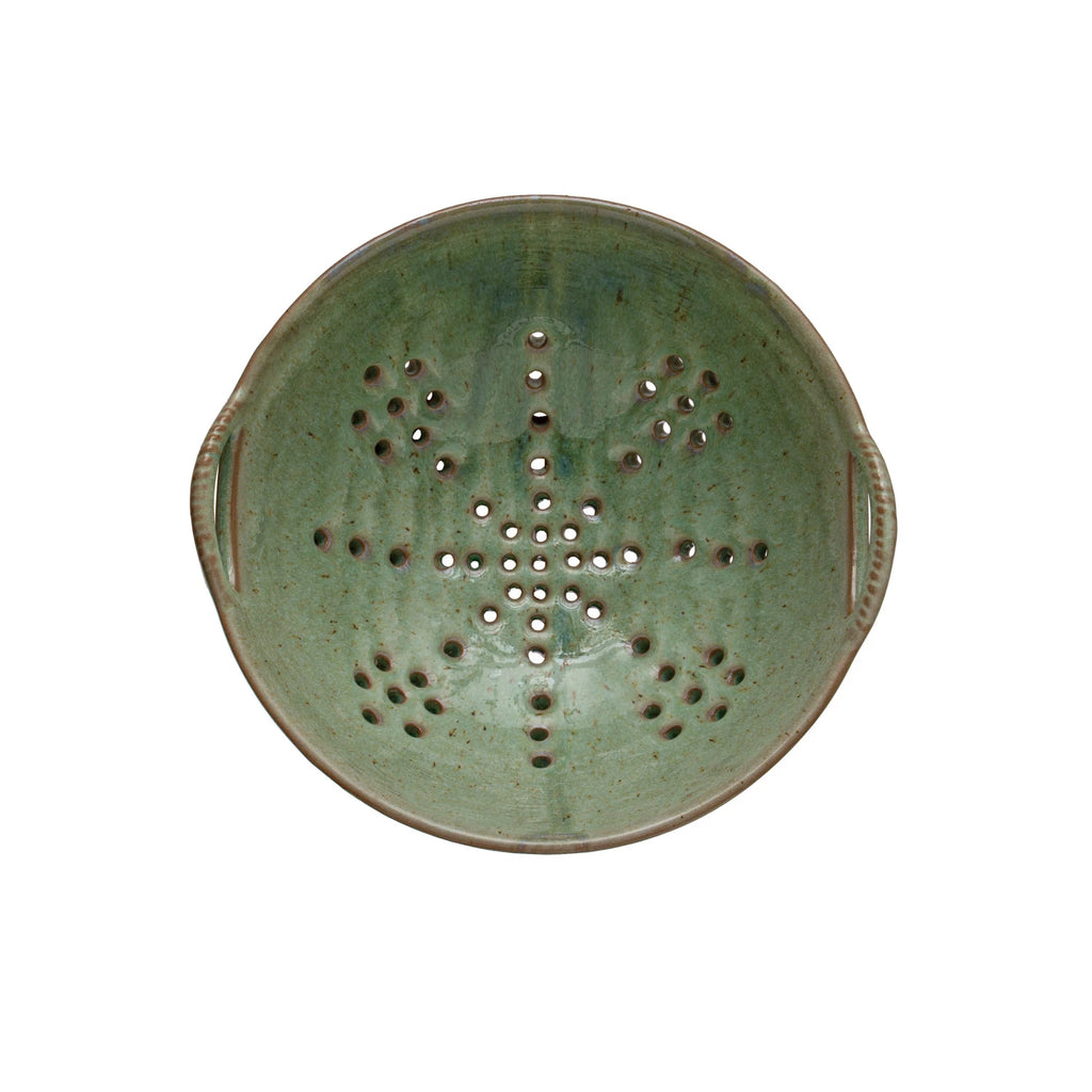 Stoneware Berry Bowl with Handles