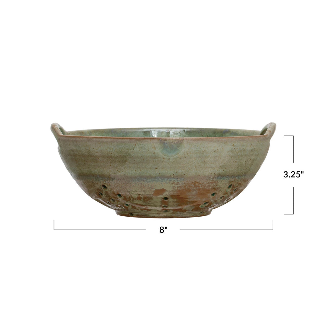Stoneware Berry Bowl with Handles