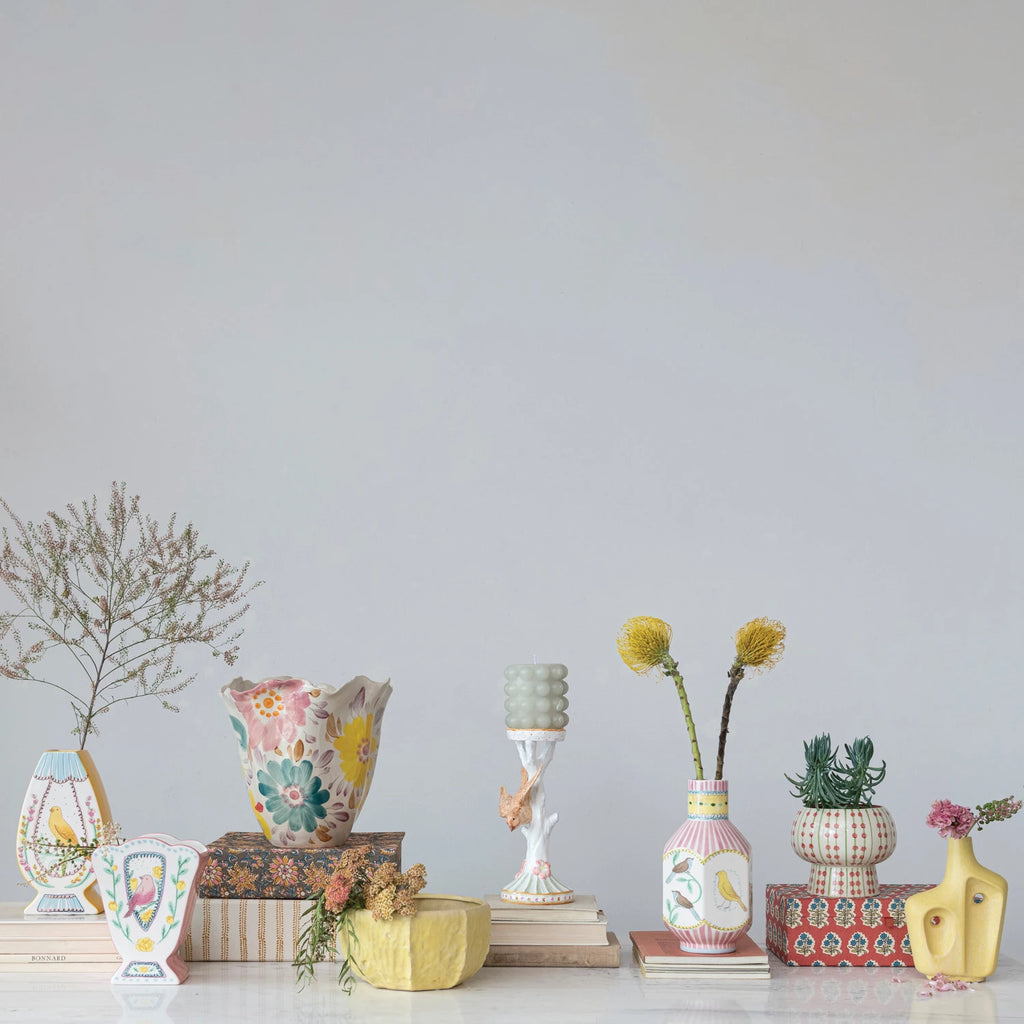 Ceramic Vase with Birds