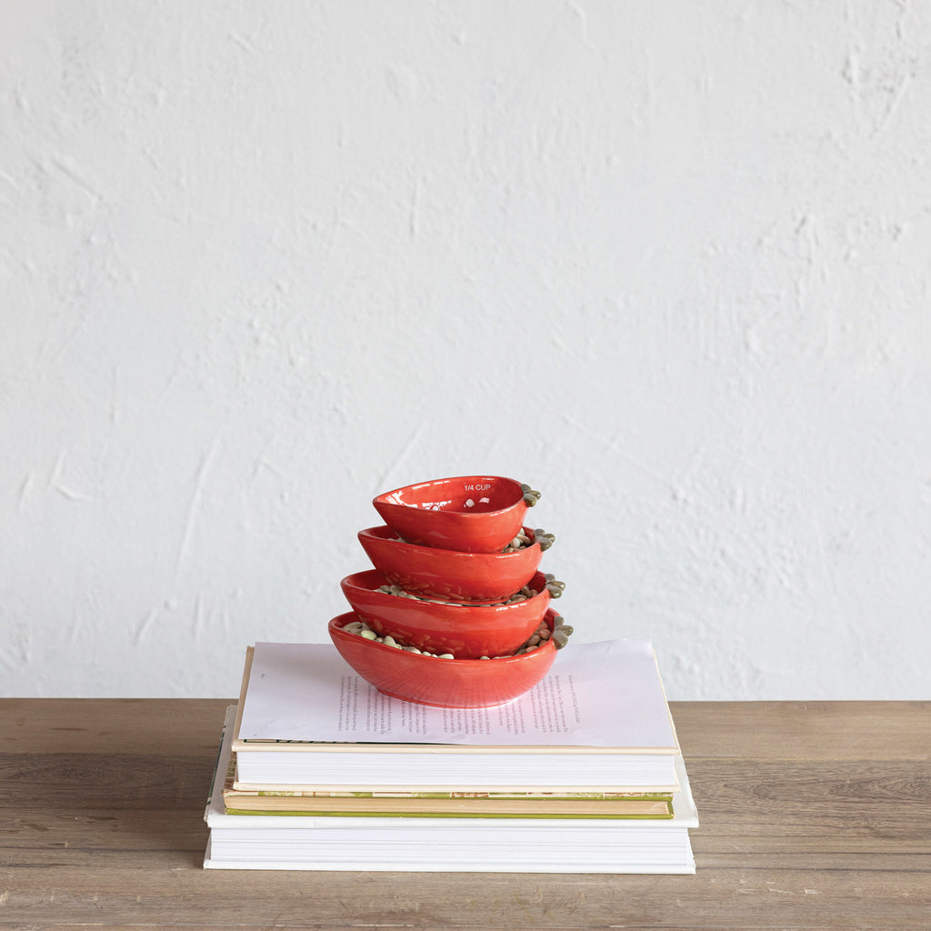 Cup Hand-Painted Strawberry Shaped Measuring Cups