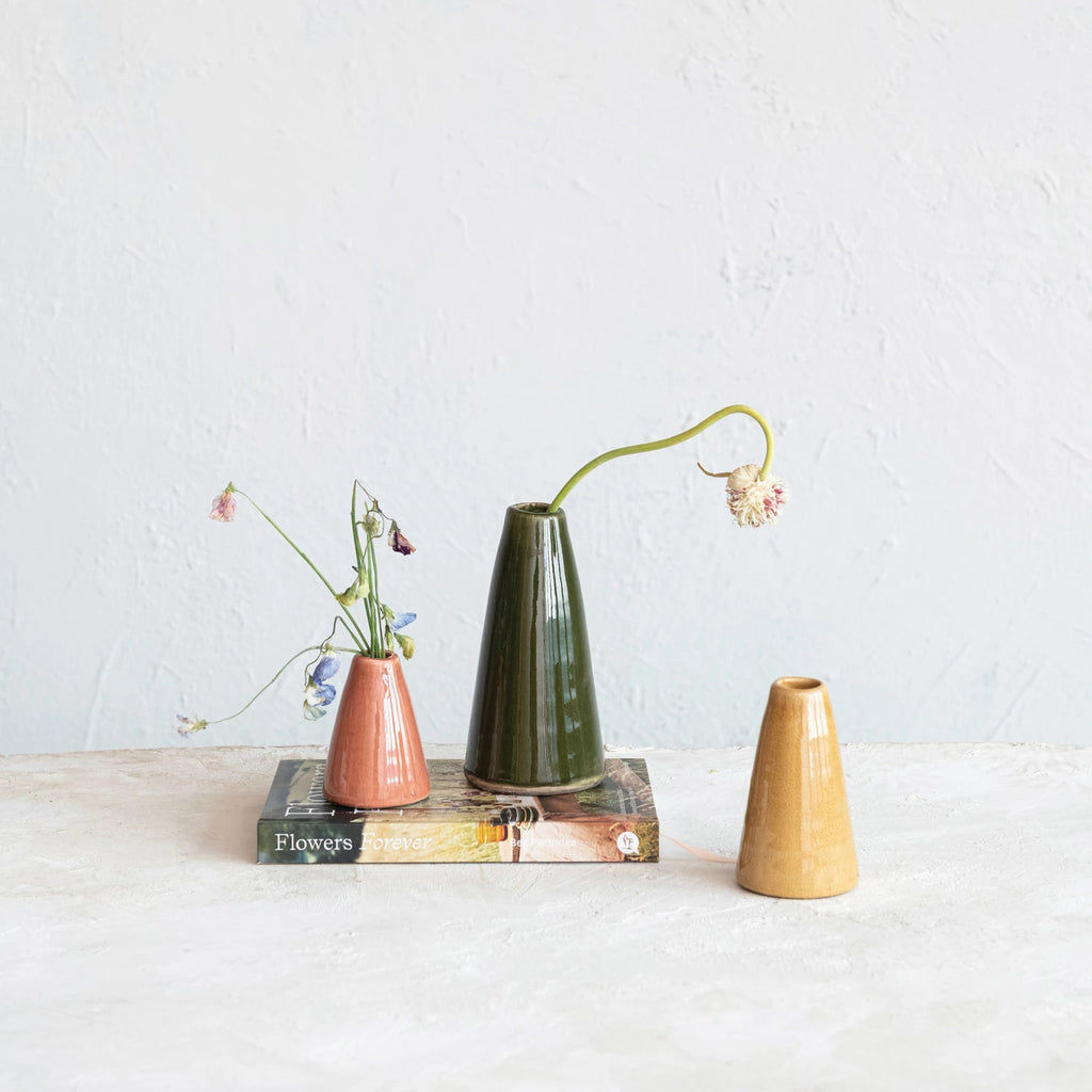 Terra-cotta Vases, Crackle Glaze