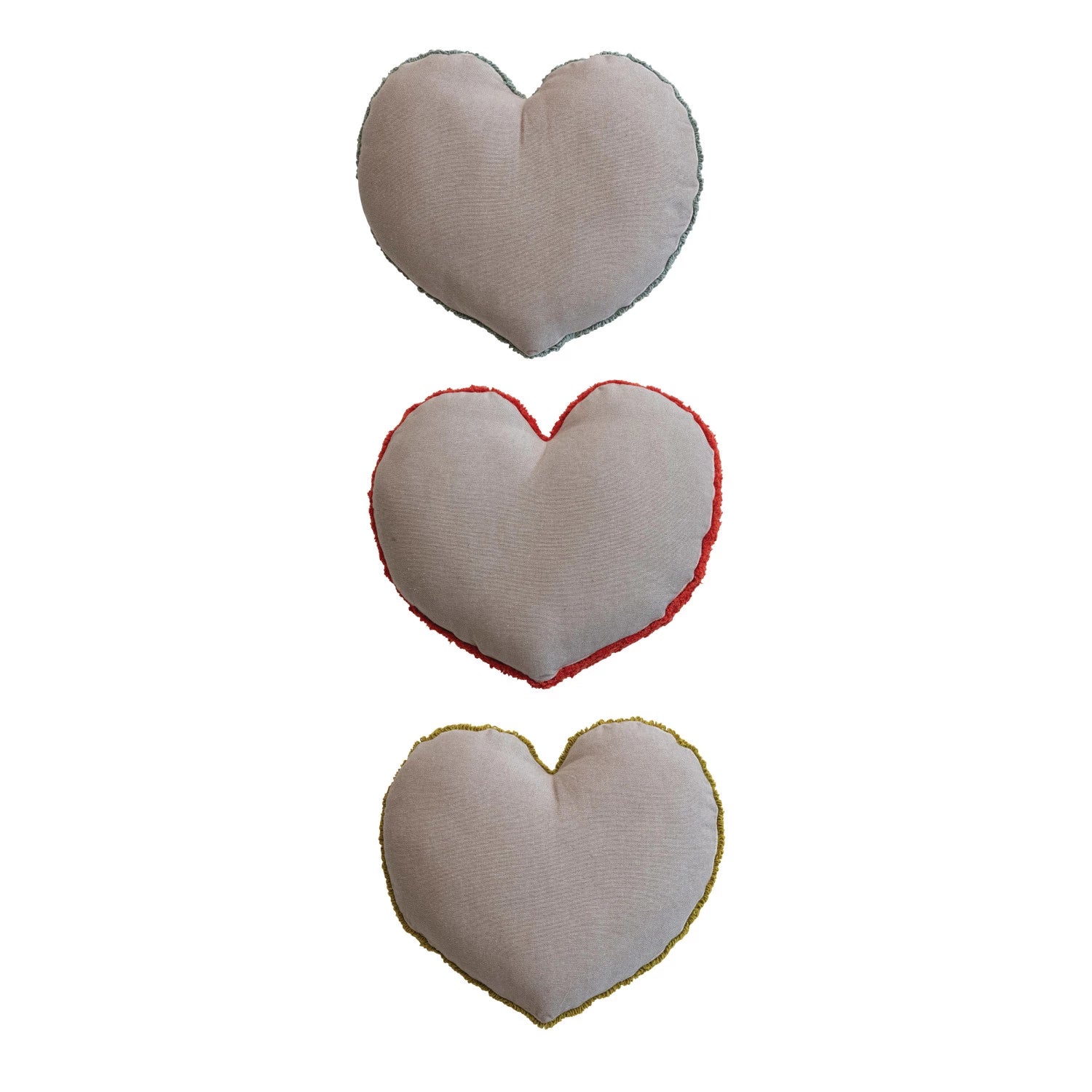 Cotton Tufted Heart Shaped Pillow