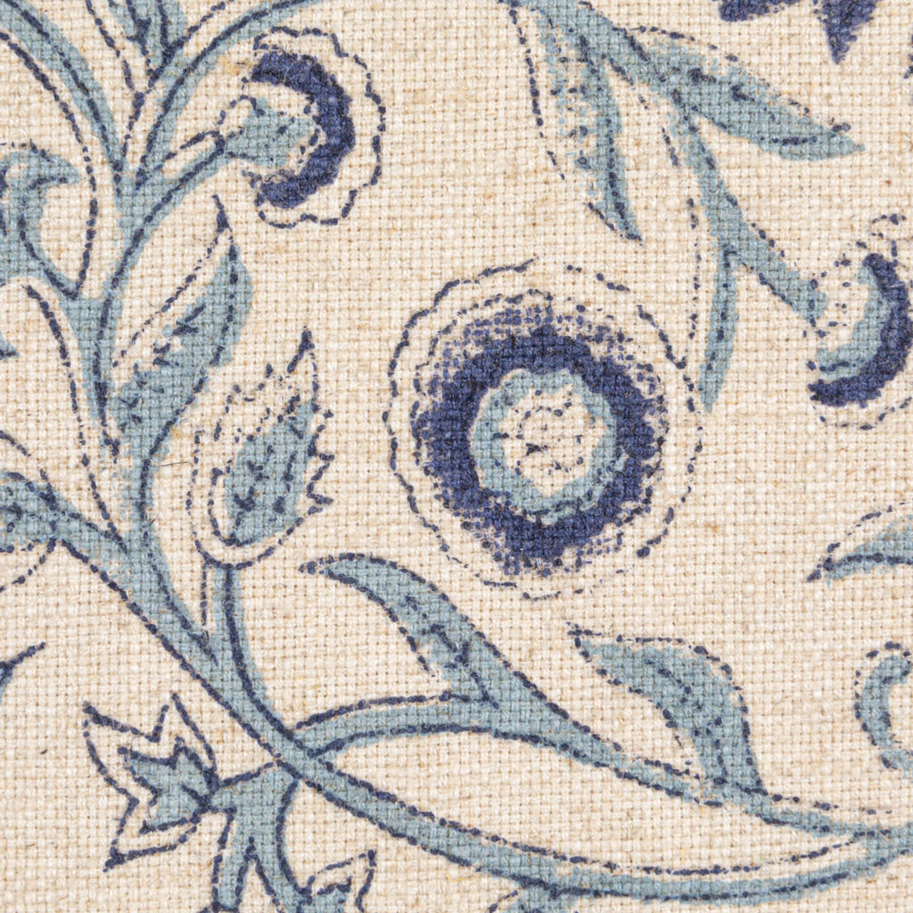 Square Cotton Blend Block Printed Pillow