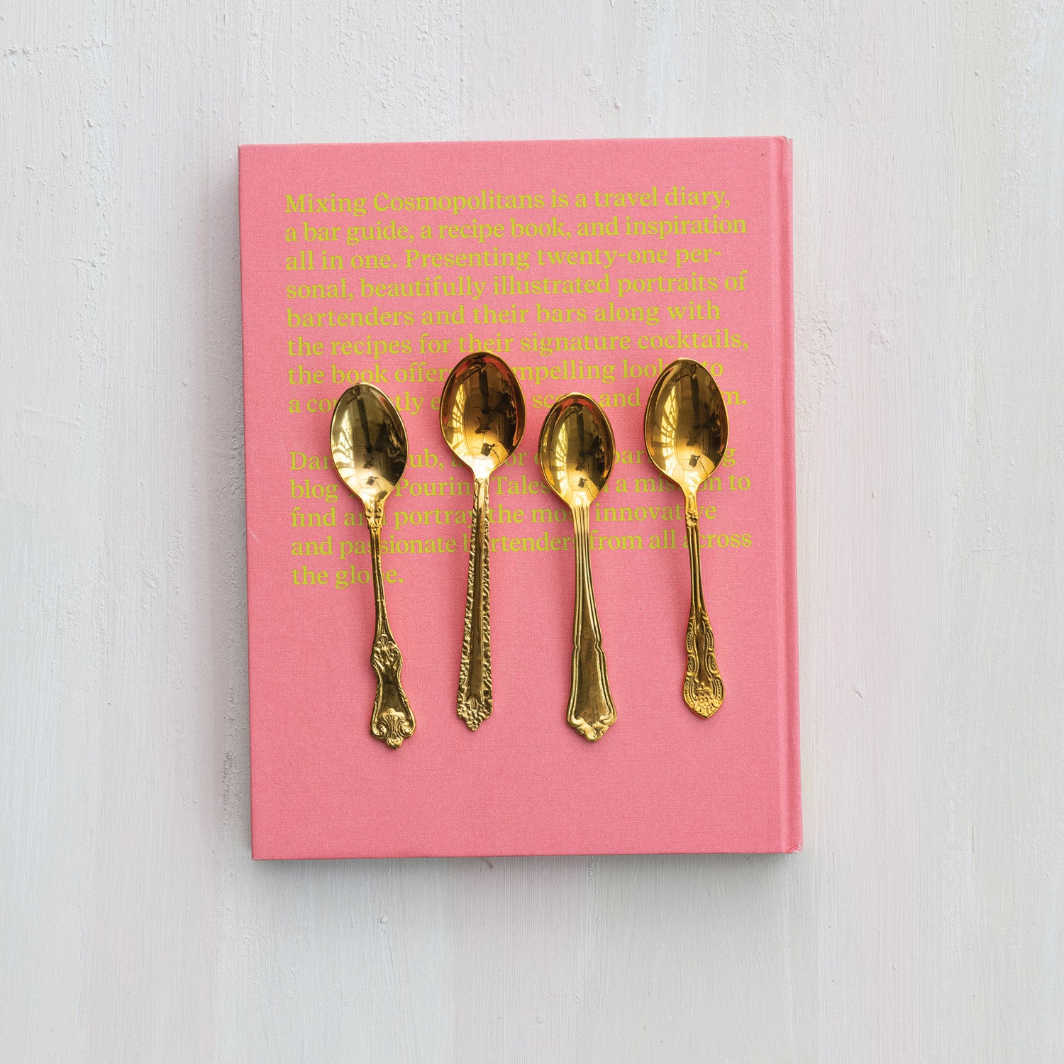 Embossed Brass Spoon, 4 Styles