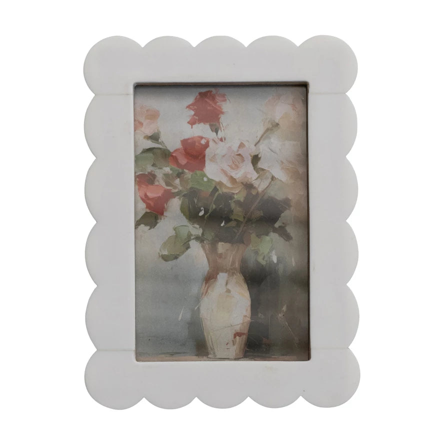 Resin & MDF Scalloped Photo Frame