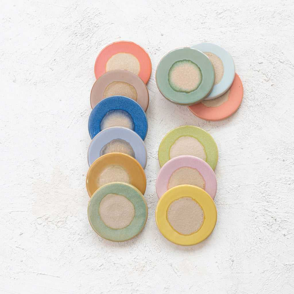 Stoneware Trivet with Glaze