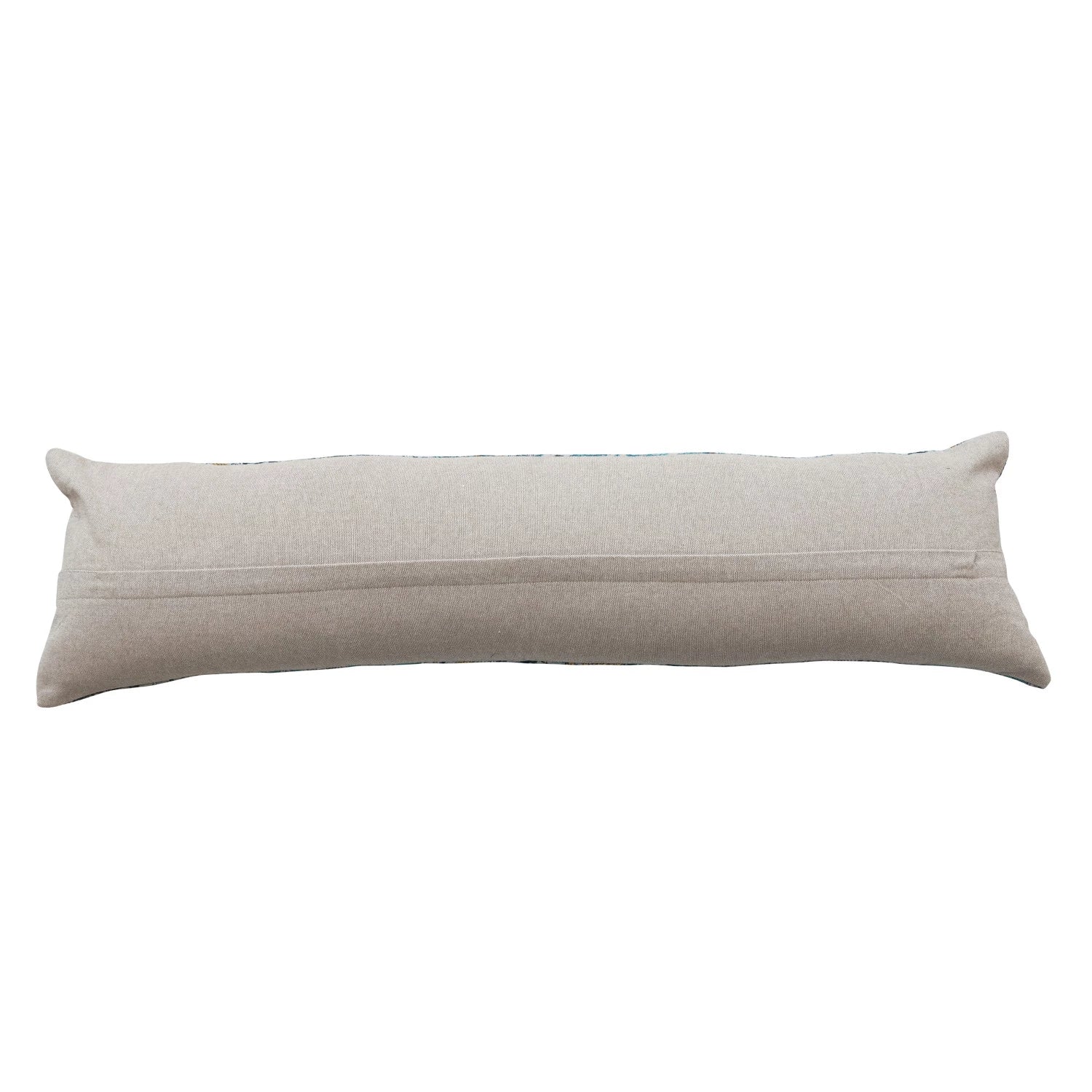 Hand-Embroidered Vintage Rali Quilt Lumbar Pillow (Each Will Vary)