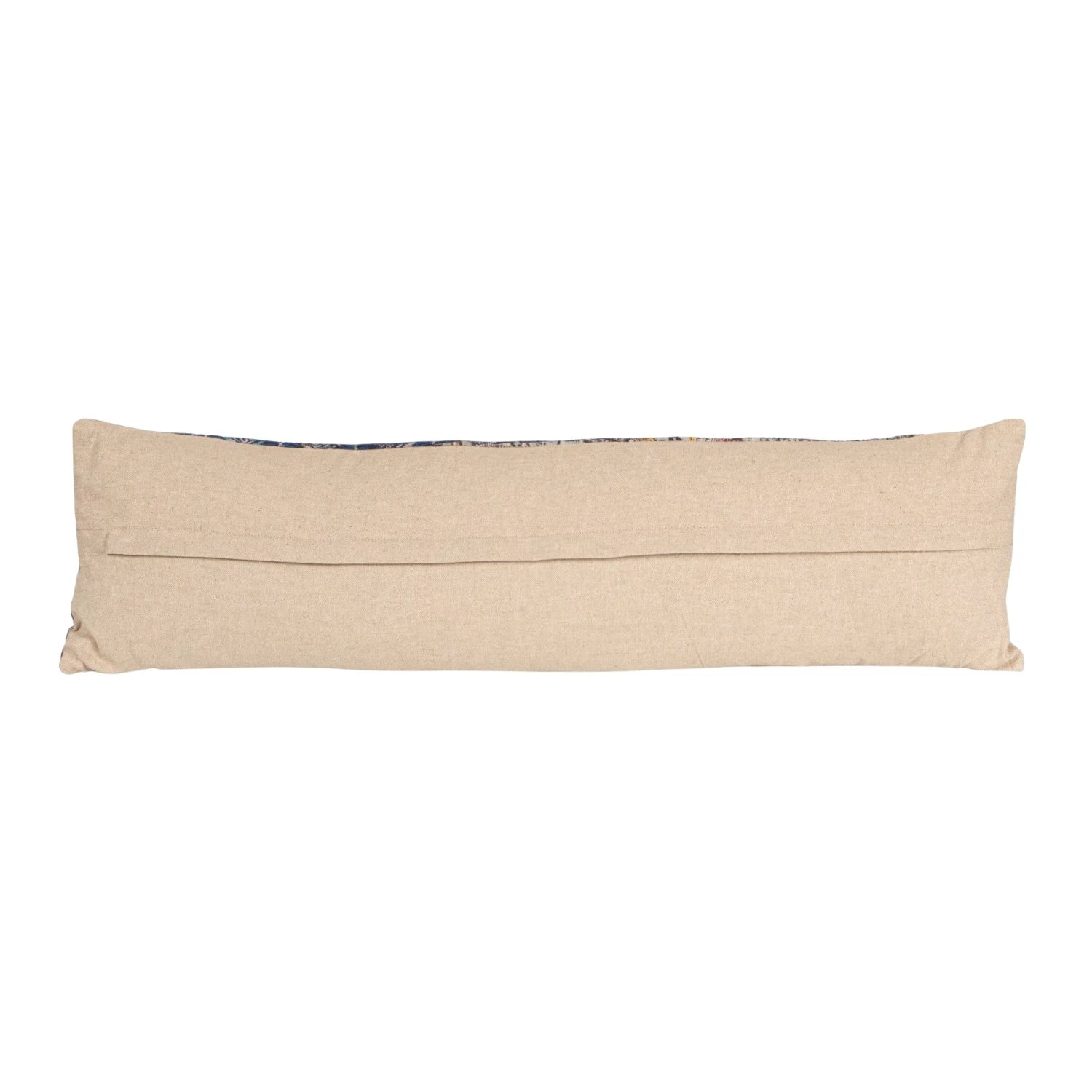 Hand-Embroidered Vintage Rali Quilt Lumbar Pillow (Each Will Vary)