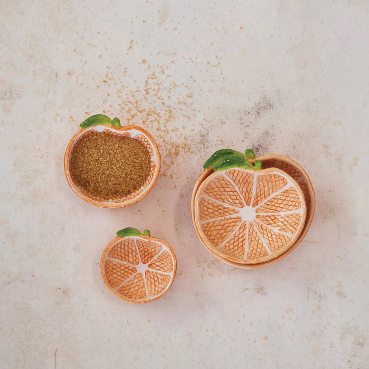Clementine Shaped Measuring Cups