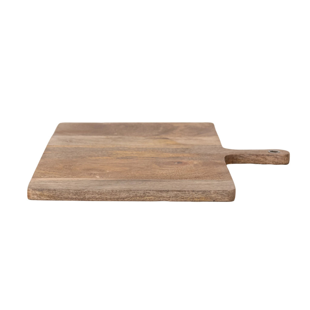 Mango Wood Cheese/Serving Board w/ Handle, Natural