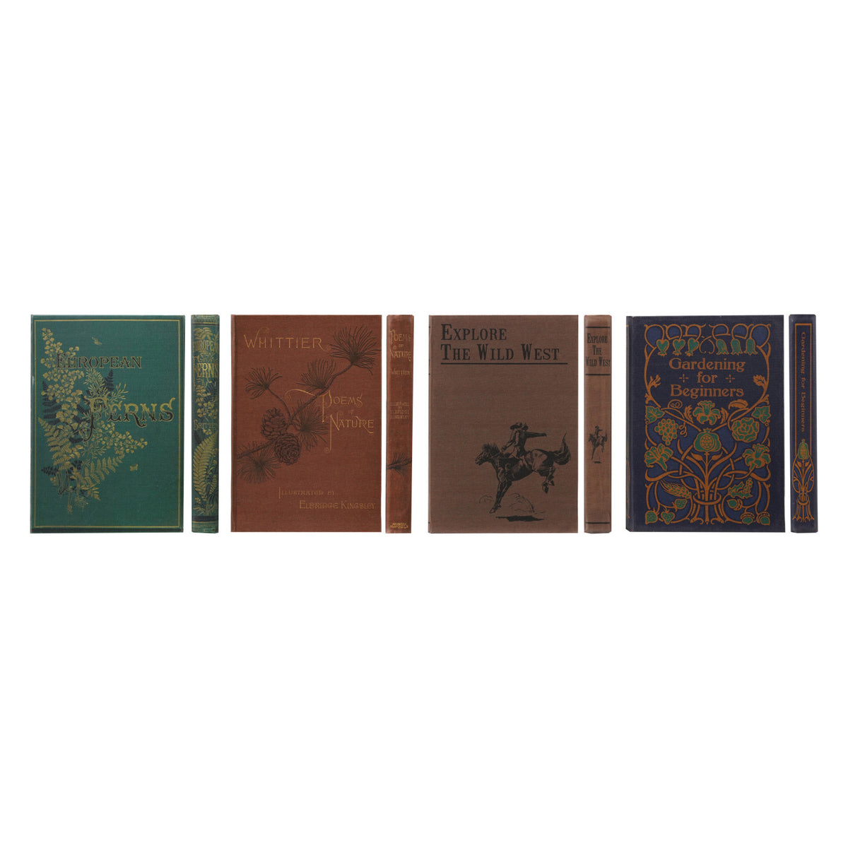 Canvas & MDF Bound Paper Notebook with Book Design & 176 Ruled Pages, 4 Styles