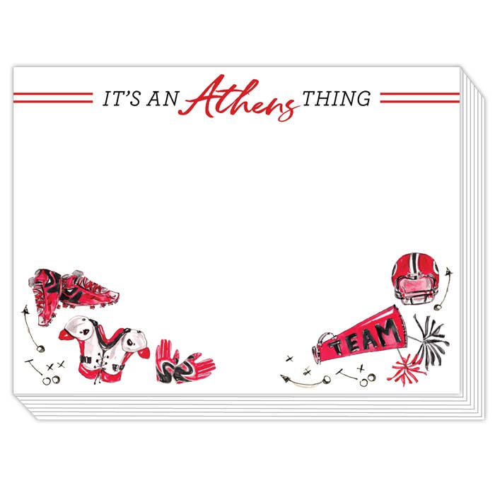 Black & Red It's An Athens Thing Football Icons Slab Pad