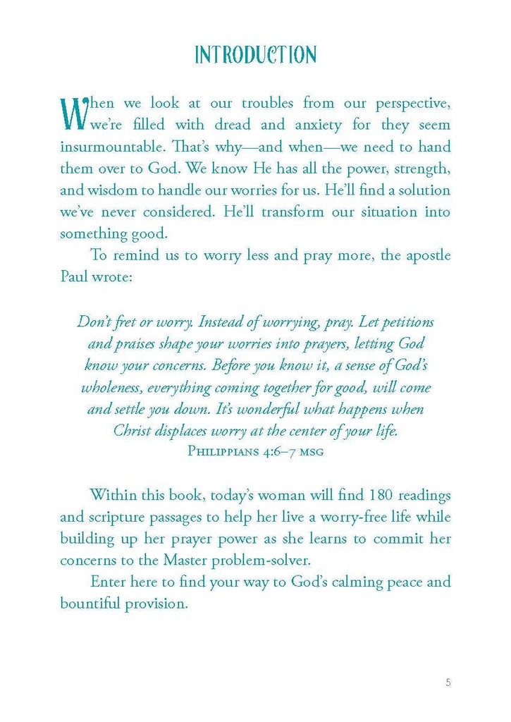 Worry Less Pray More Devotional