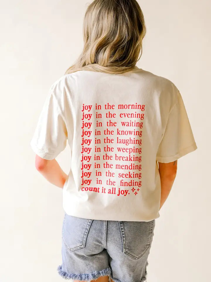 Count It All Joy Tee - Ivory