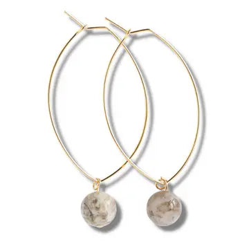 Lenny Gemstone Earrings, Multiple Colors