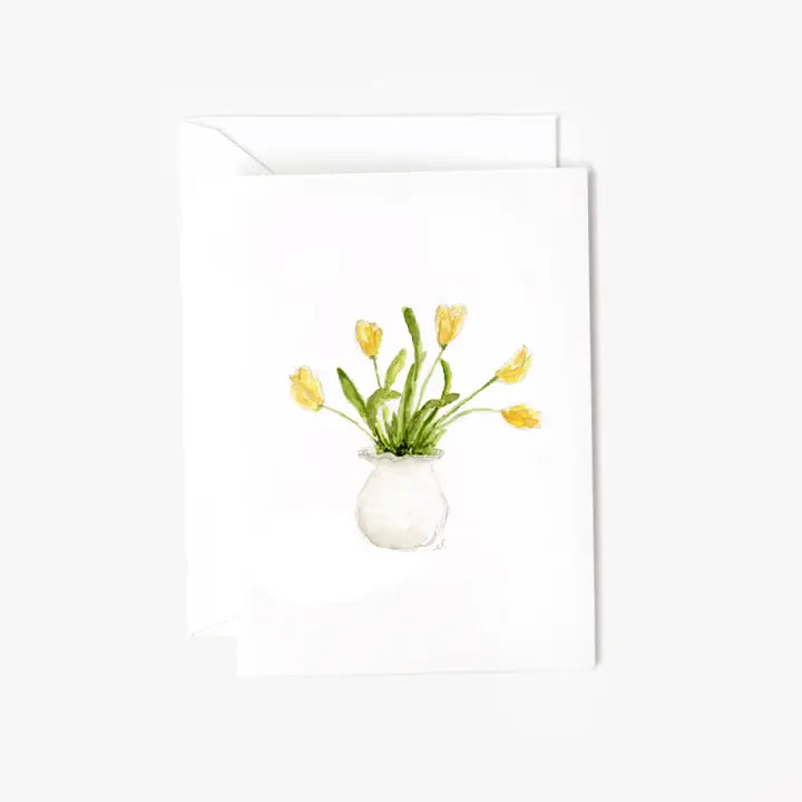 Yellow Tulips Mini Notecard