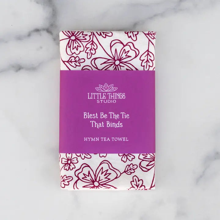 Blest Be the Tie Hymn Tea Towel