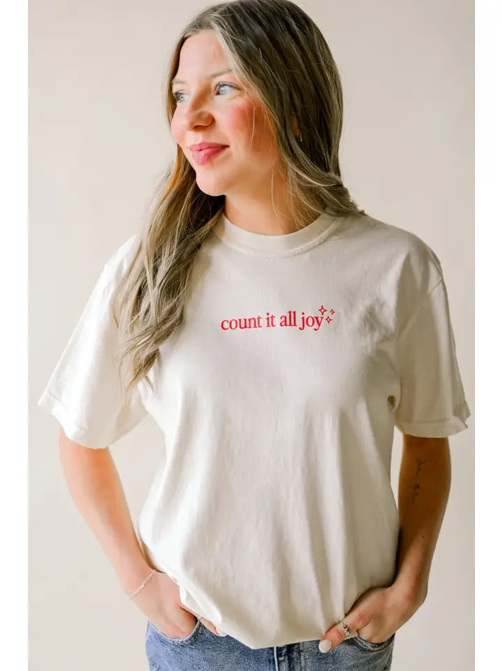 Count It All Joy Tee - Ivory