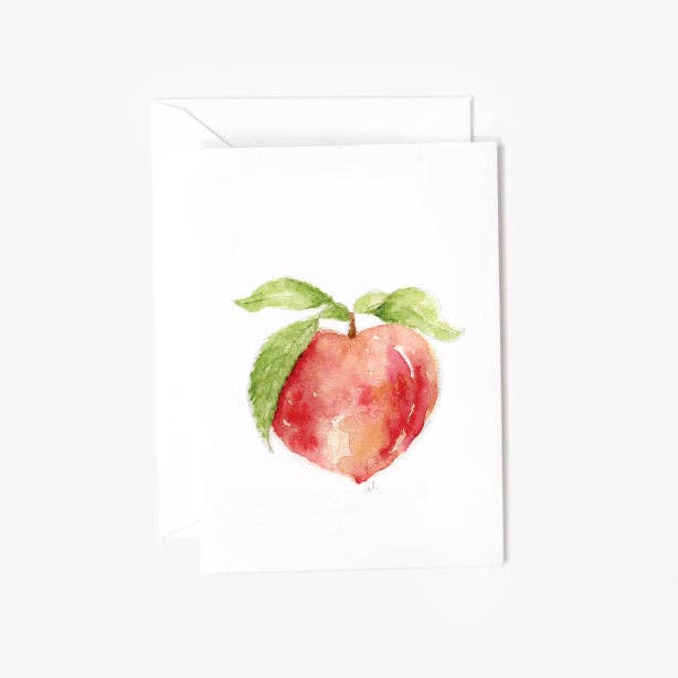 Peach mini notecard