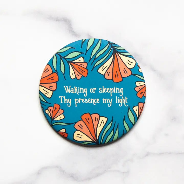 Walking or Sleeping Round Magnet