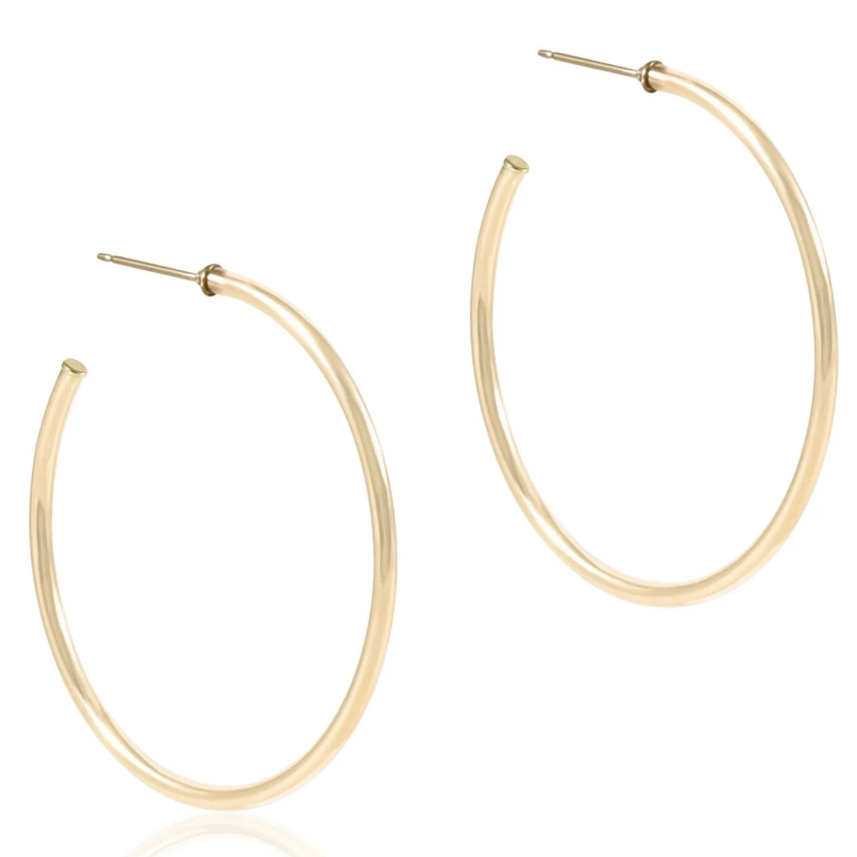 Enewton Round Gold 1.75" Post Hoop - 2mm Smooth