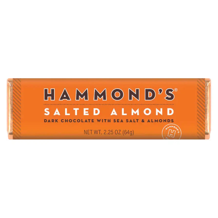 Candy Bar - Dark Chocolate - Natural Salted Almond - 2.25 oz