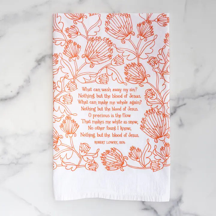 Nothing but the blood tea towel