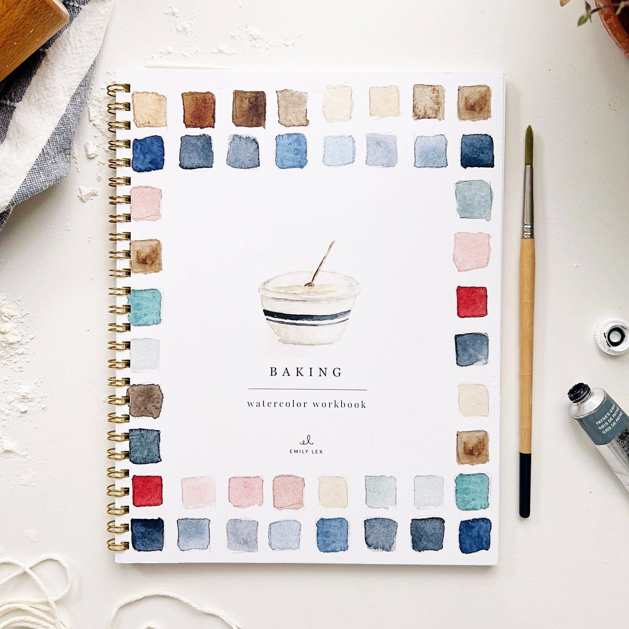 Baking Watercolor Workbook by Emily Lex