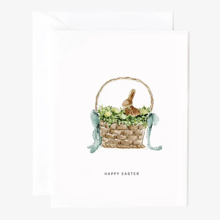 Easter Basket Greeting Card by Emily Lex