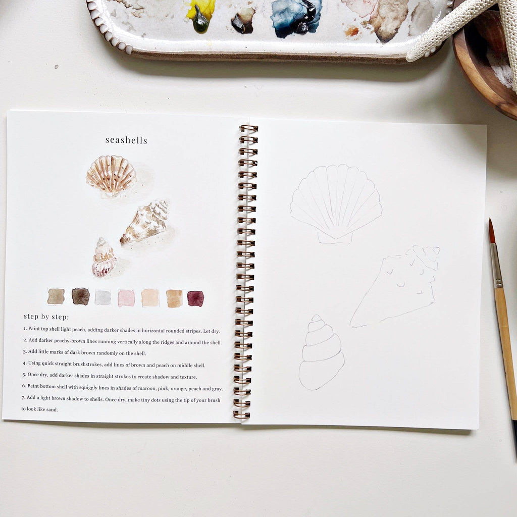 Seaside Watercolor Workbook by emily lex