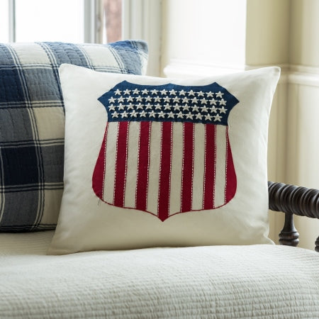 Liberty Shield Throw Pillow Cover