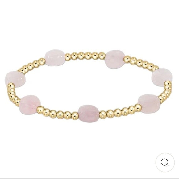 Enewton - Gemstone Admire Gem 3mm Gold in Pink Opal