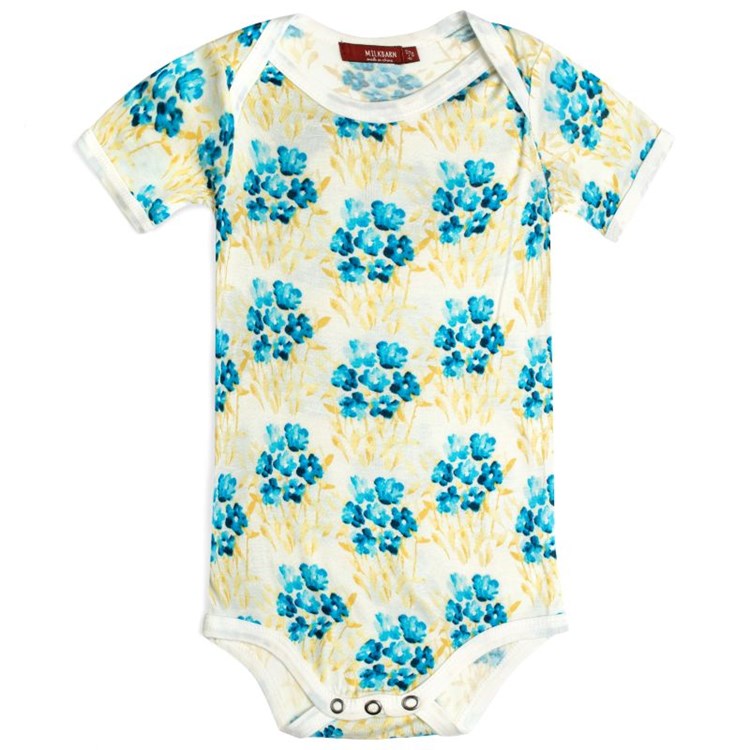 Bamboo One Piece Sky Floral by Milkbarn
