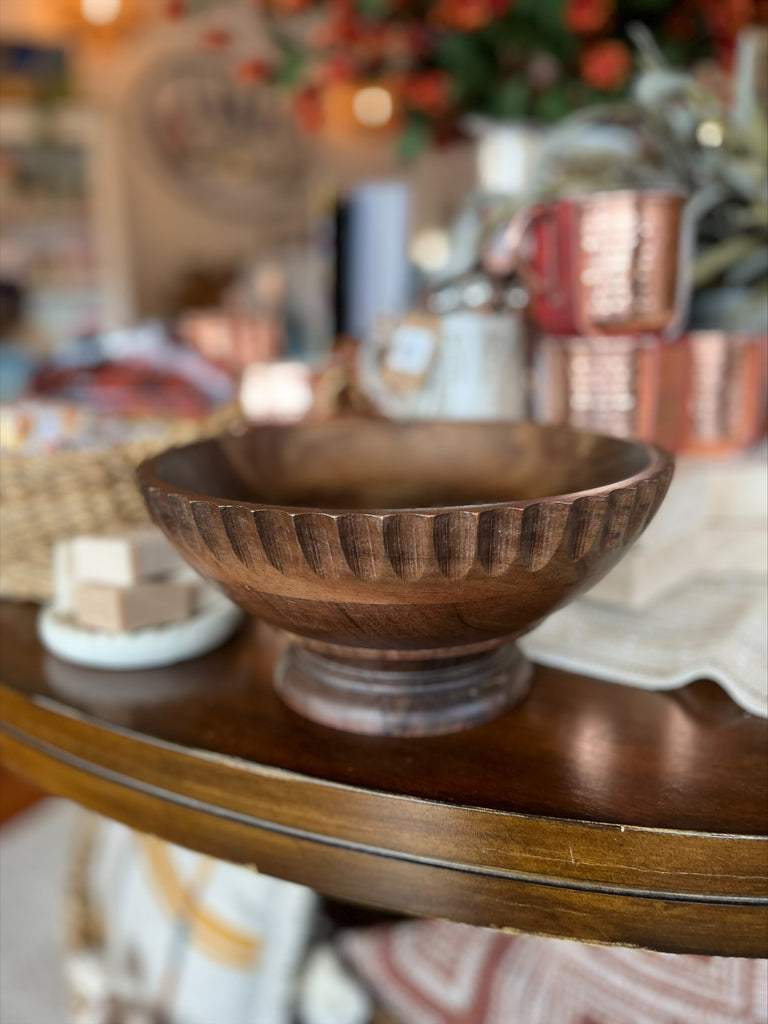 Decorative Wood Accent Bowl