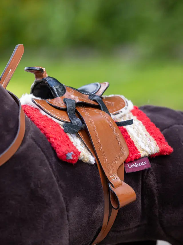 Toy Pony Western Saddle Tan