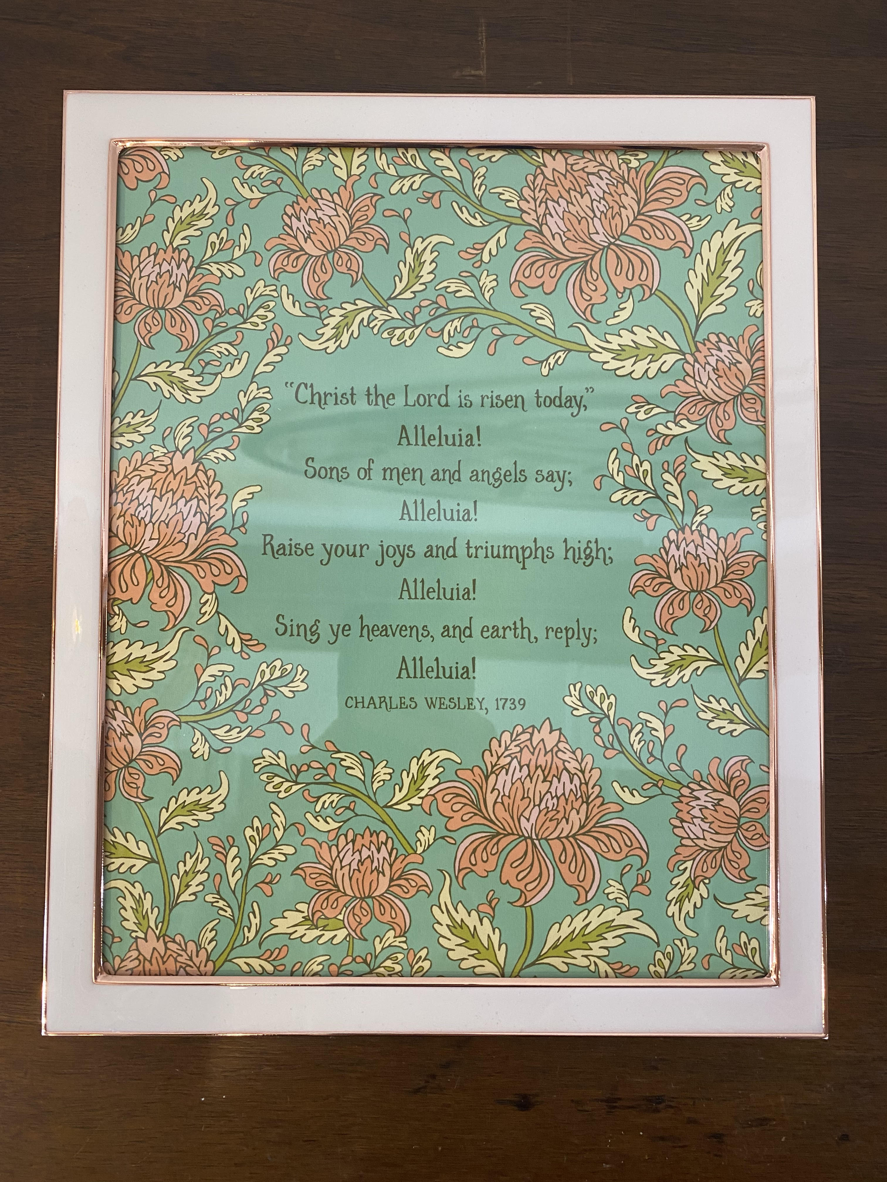 Christ the Lord is Risen Today Hymn Art Print