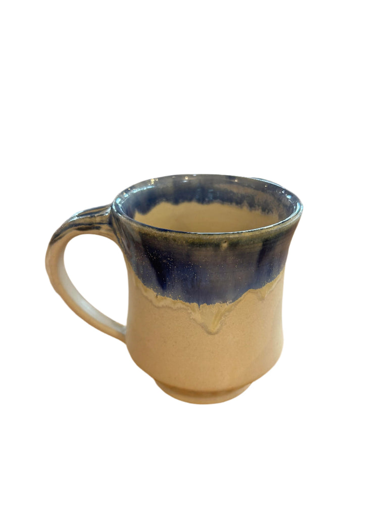 Assorted Alabaster and Blue Carved Mugs by Lauren Martin